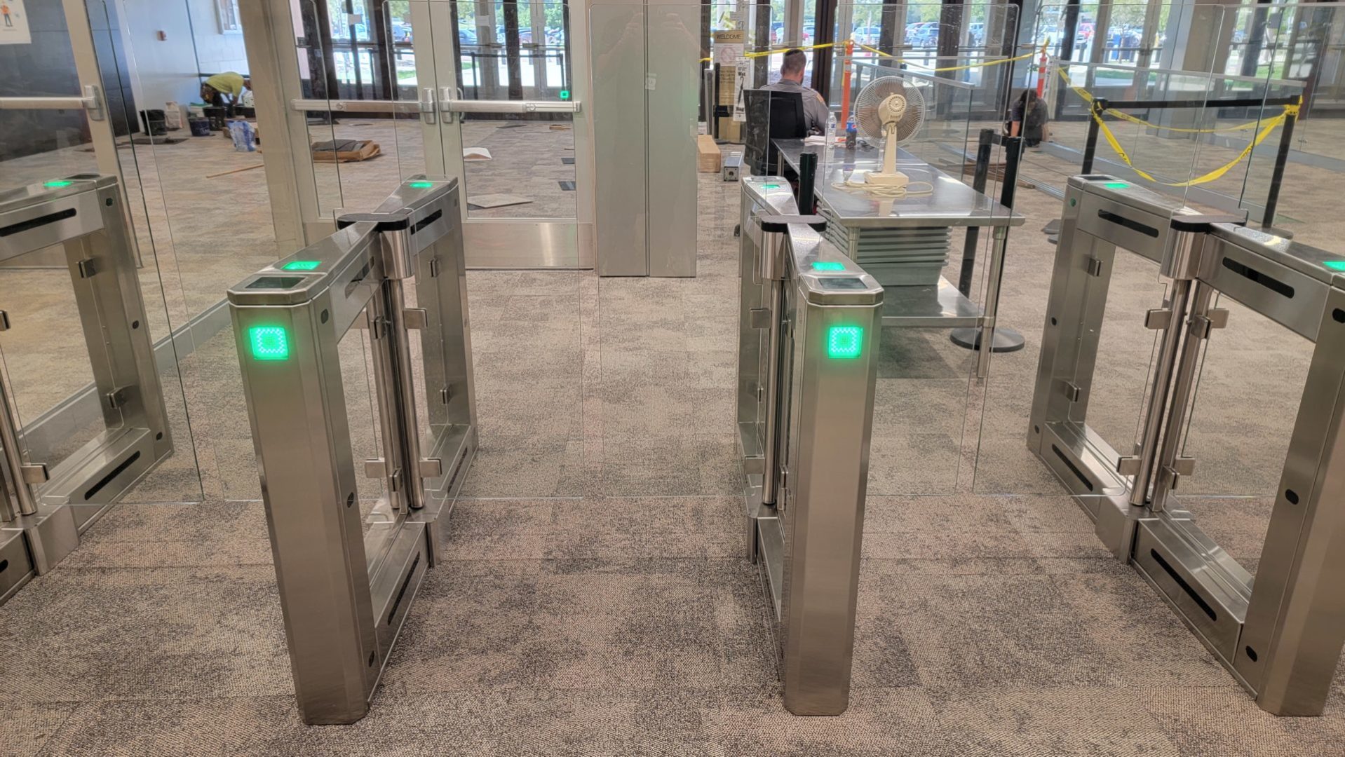 Waist-High Optical Turnstiles | Security & Throughput