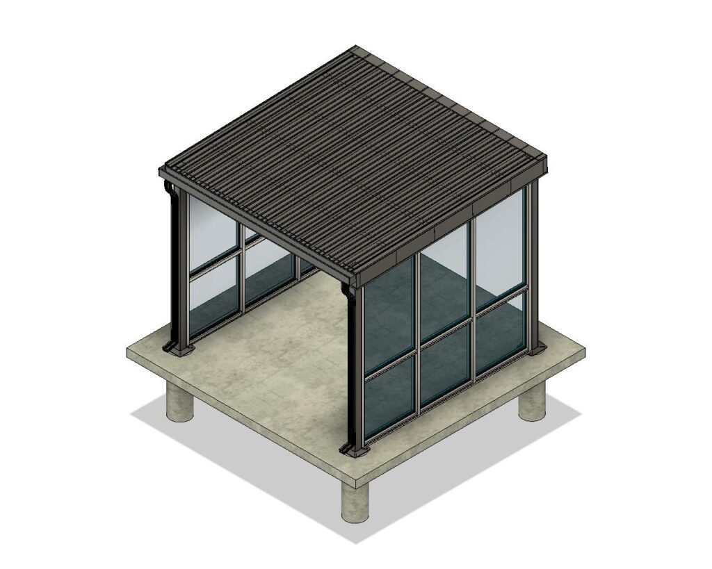 10X10 BASIC CANOPY WITH STORE FRONT v1