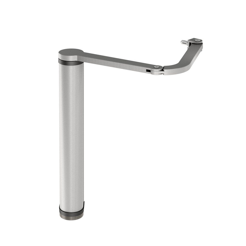 Motorized gate closer with articulated arm for pedestrian swing gates - Various colors